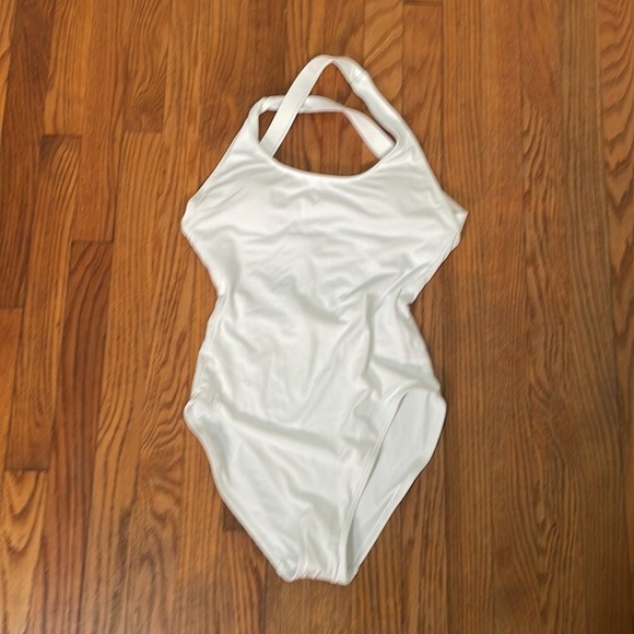 Andie The Tulum One Piece LT Swimsuit White Size M Tall NWT long torso - Picture 4 of 8
